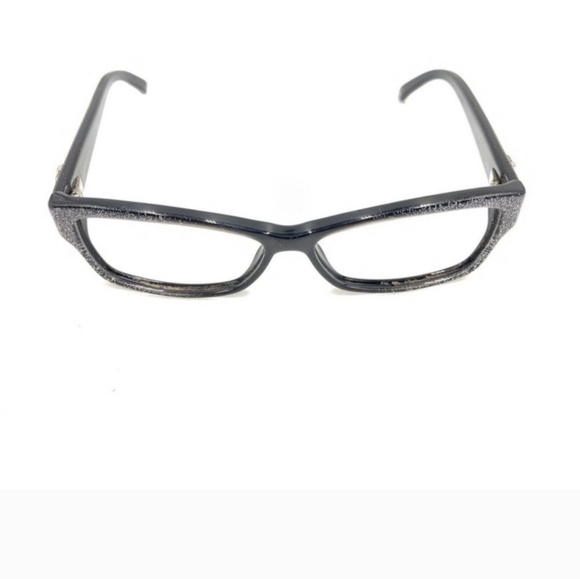 NWOT Gucci GG 3203 Yho Black Glitter Rectangular Optical Frame Eyeglasses - Picture 3 of 12